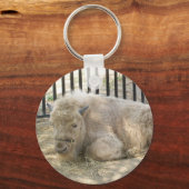 Witte buffelSleutelhanger Sleutelhanger (Voorkant)