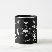 Witte buffeltribale spiritus - zwart mok (Midden)