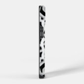 Witte buisleiding op zwart iPhone hoesje (Rechterkant)