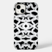Witte buisleidingen op zwart Case-Mate iPhone case (Achterkant)