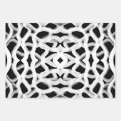 Witte buisleidingen op zwart inpakpapier vel (Voorkant)