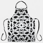 Witte buisleidingen op zwart schort (Voorkant)