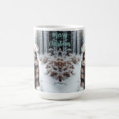 Witte Bulldog Kerst Koffie Mok Cup (Center)