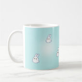 Witte bundel met kawaii-klaver koffiemok (Links)