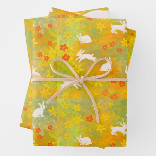 witte bundels in een weide inpakpapier vel (In situ)