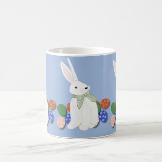 Witte Bunny en Eieren Koffiemok (Center)