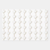 Witte Bunny Hearts in een Basket Baby shower Inpakpapier Vel (Voorkant 3)