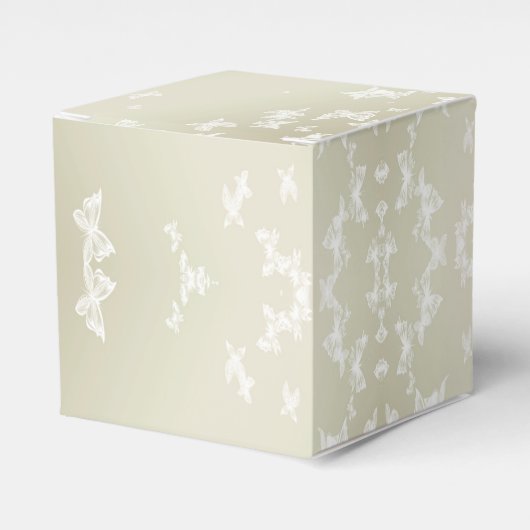 Witte Butterflies Bedankdoosjes (Voorkant Zijde)
