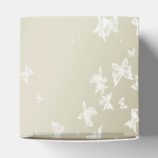 Witte Butterflies Bedankdoosjes (Bovenkant)