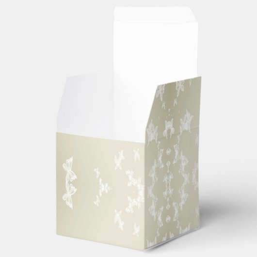 Witte Butterflies Bedankdoosjes (Geopend)
