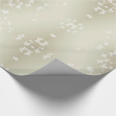 Witte Butterflies Cadeaupapier (Hoek)