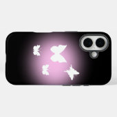 Witte Butterflies Case-Mate iPhone Case (Achterkant (horizontaal))