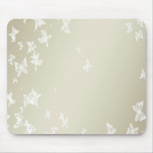 Witte Butterflies Muismat