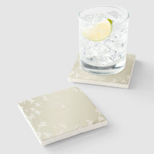 Witte Butterflies Stenen Onderzetter