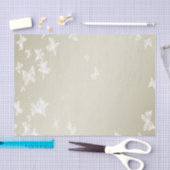 Witte Butterflies Tissuepapier (Craft)
