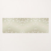 Witte Butterflies Yogamat (Achterkant (horizontaal))