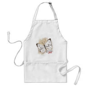Witte Butterflies zijn een Pest Standaard Schort
