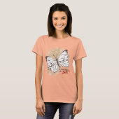 Witte Butterflies zijn een Pest T-shirt (Voorkant volledig)