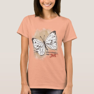 Witte Butterflies zijn een Pest T-shirt