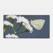 Witte Butterfly Desk Mat (Voorkant)