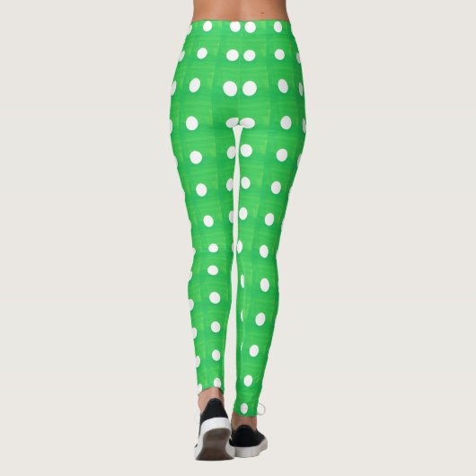 Witte Button Leggings (Achterkant)