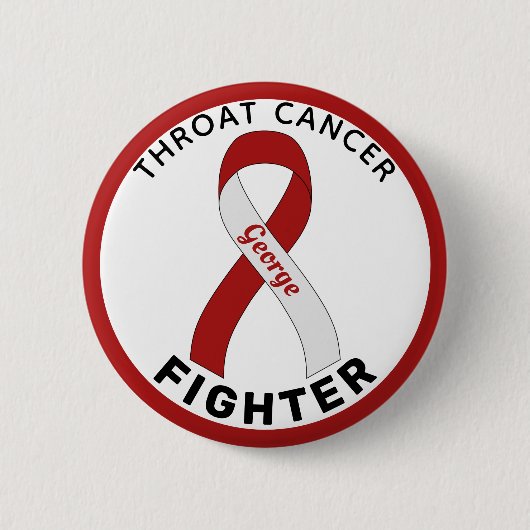Witte Button van het Roat Cancer Fighter (Voorkant)