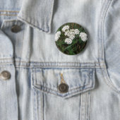 Witte Button van wilde bloemen (In situ)