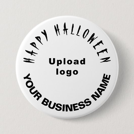 Witte Button voor Business Halloween Greeting (Voorkant)