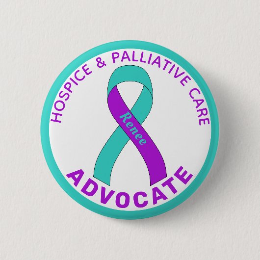 Witte Button voor hospice & Palliative Care (Voorkant)