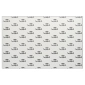 Witte C6 Corvette Hand getrokken schets stof (Fat Quarter)