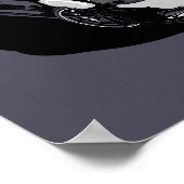 Witte C6 ZR1 illustratie Poster (Hoek)