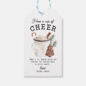 Witte Cacaocheer Cadeaulabel (Voorkant)