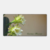 Witte Cactus Bloemen Bloemen Bloemen Botanische Fo Bureaumat (Voorkant)