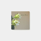 Witte Cactus Bloemen Bloemen Botanische Nota Post-it® Notes (Voorkant)