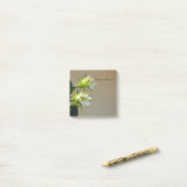 Witte Cactus Bloemen Bloemen Botanische Nota Post-it® Notes (Op bureau)