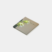 Witte Cactus Bloemen Bloemen Botanische Nota Post-it® Notes (Schuin)