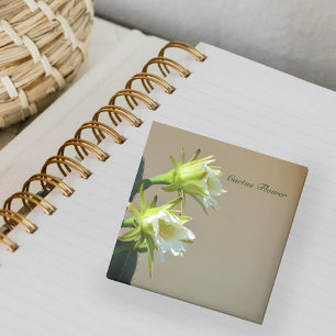 Witte Cactus Bloemen Bloemen Botanische Nota Post-it® Notes