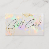 witte cadeaukaart visitekaartje (Voorkant)