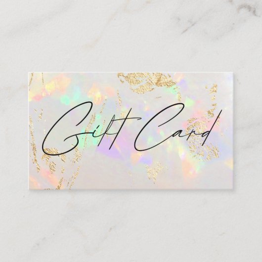 witte cadeaukaart visitekaartje (Voorkant)