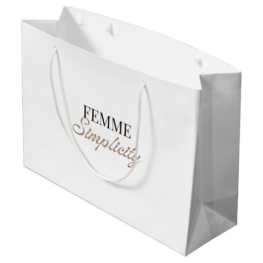 Witte cadeautas (Achterkant Gekanteld)