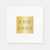 Witte café bar business logo servet (Voorkant)