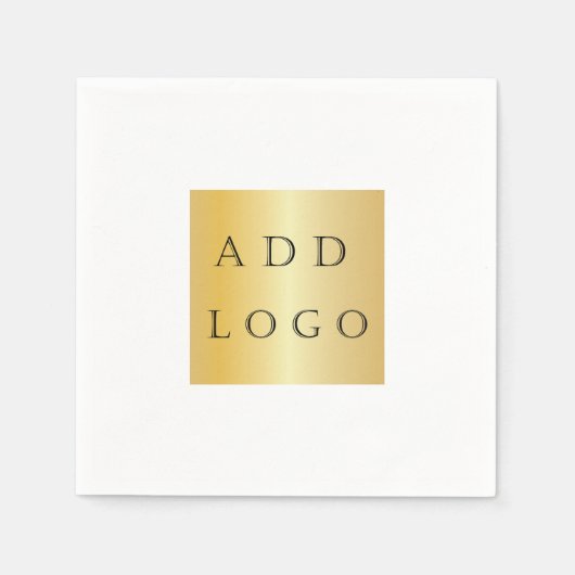 Witte café bar business logo servet (Voorkant)