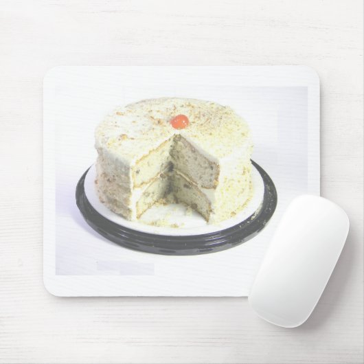 Witte Cake Muismat (Met muis)
