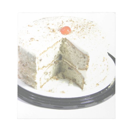 Witte Cake Notitieblok (Voorkant)