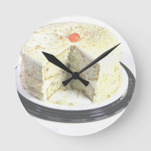Witte Cake Ronde Klok