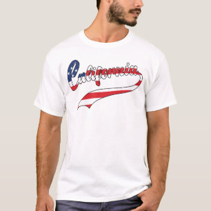 Witte California USA Vlag Fill T-Shirt