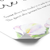 Witte calla bloemen - Waar waren we Poster (Hoek)