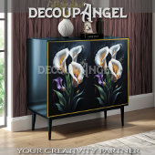 Witte Calla Lelies Decoupage Tissuepapier