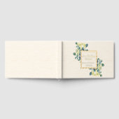 Witte Calla lelies en eucalyptus Gastenboek (Volledig)