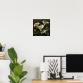 Witte Calla Lelies Lelie Bloem Kunstprint Poster (Thuiskantoor)